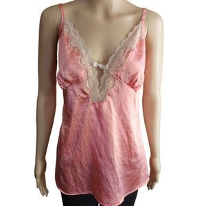 Maidenform Camisole  Polka Dot Pink Womens Size XL